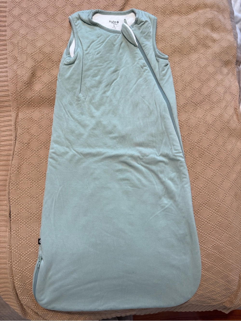 Kyte BABY Sleeveless Zip Sleep Sack in Light Seafoam